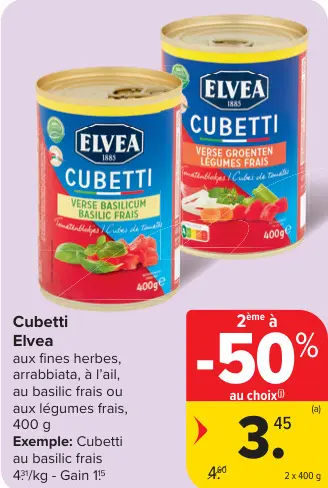 Offre: Cubetti
