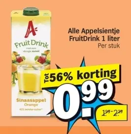Aanbieding: Appelsientje FruitDrink