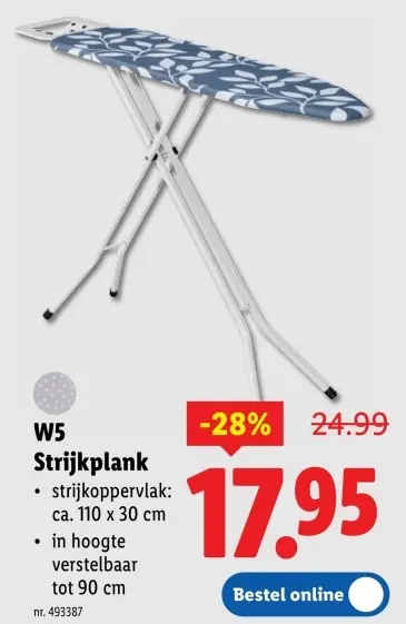 Promotie: Strijkplank