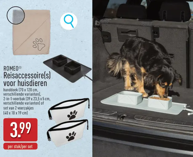 Promotie: Reisaccessoire(s) voor huisdieren