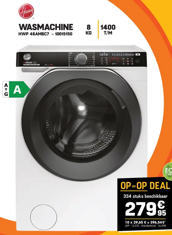 Promotie: Wasmachine hwp 48ambc7