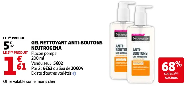 Promotie: Gel nettoyant anti-boutons