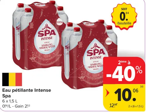 Offre: Eau pétillante Intense