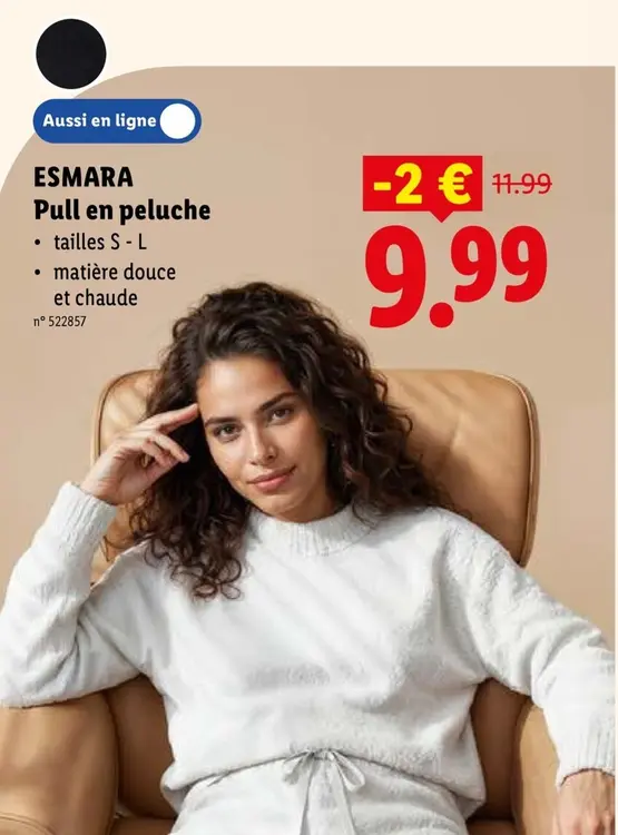 Offre: Pull en peluche