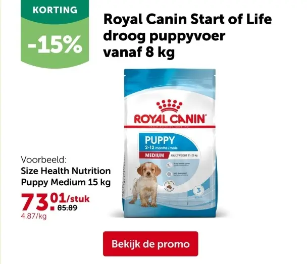 Promotie: Start of Life droog puppyvoer