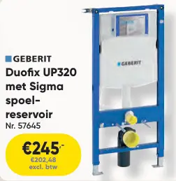 Aanbieding: Duofix UP320 met Sigma spoelreservoir