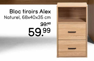 Offre: Bloc tiroirs Alex