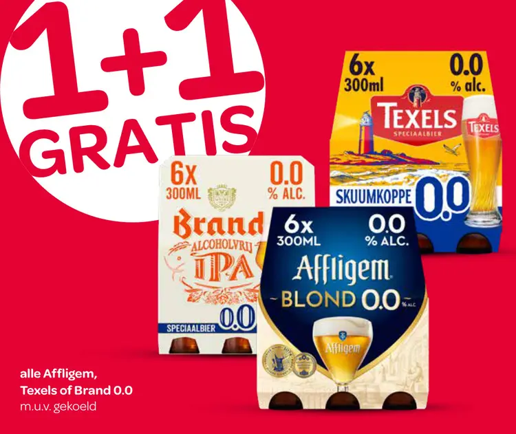 Aanbieding: Affligem, Texels or Brand 0.0