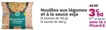 Aanbieding: Nouilles aux legumes et à la sauce soja