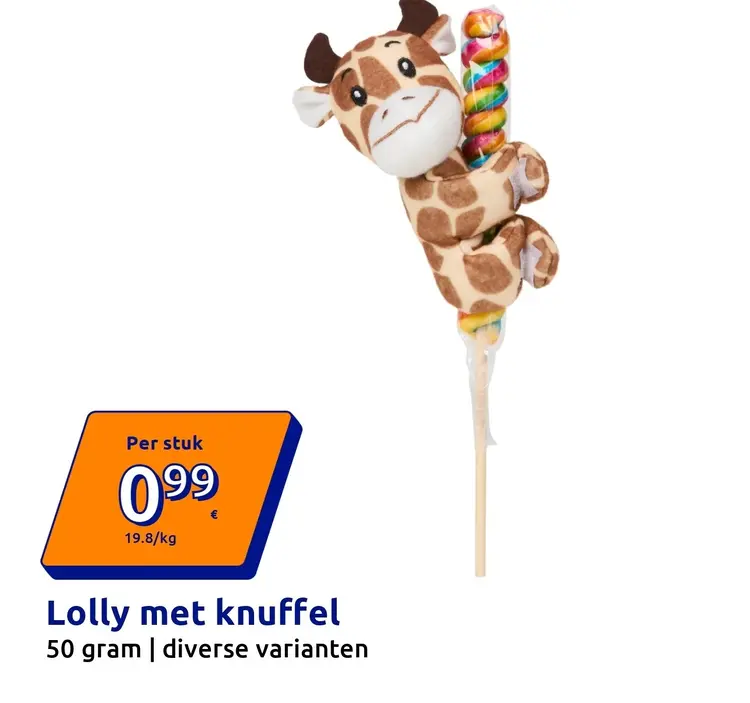 Aanbieding: Lolly met knuffel