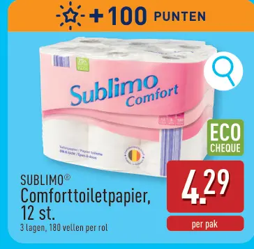 Promotie: Comforttoiletpapier