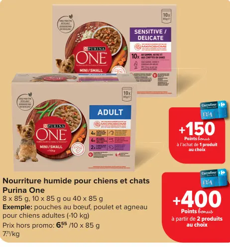 Offre: Nourriture humide pour chiens et chats