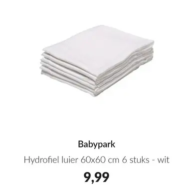 Aanbieding: Hydrofiel luier