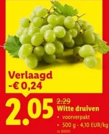 Promotie: Witte druiven