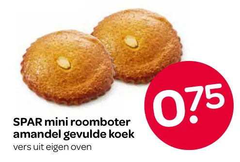 Aanbieding: Mini roomboter amandel gevulde koek