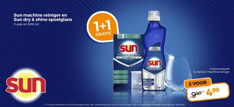 Aanbieding: Sun Machine reiniger en dry & shine spoelglans