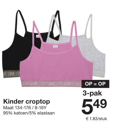 Aanbieding: Kinder croptop