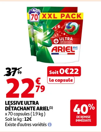 Offre: Lessive ultra détachante