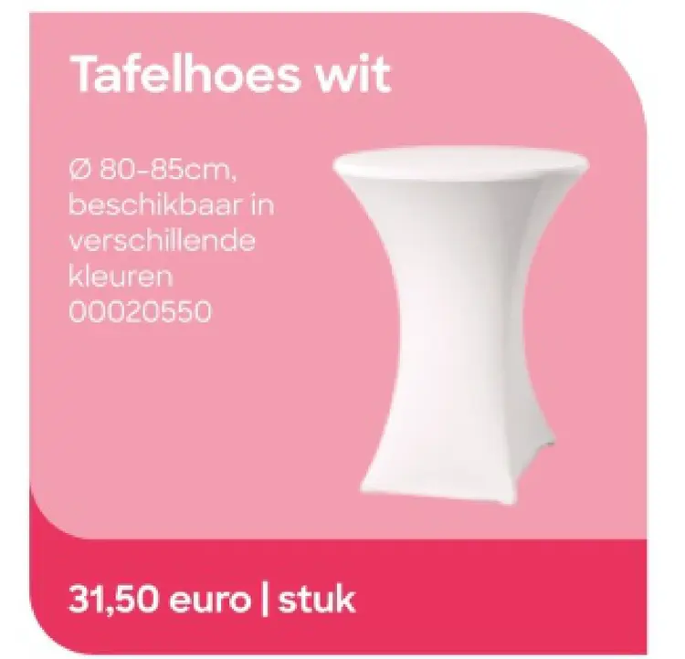 Promotie: Tafelhoes wit