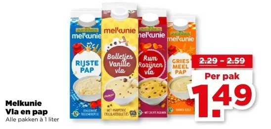 Aanbieding: Vla en pap