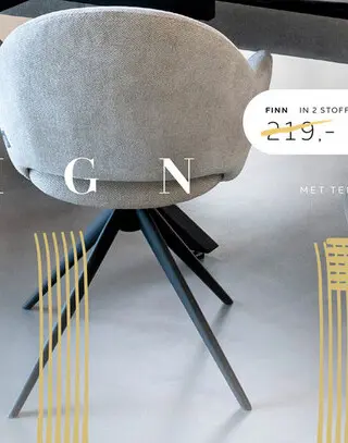 Promotie: Finn, armstoel draaibaar - grafiet - stof Livigno - Donkergroen