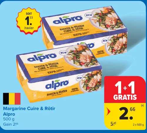 Offre: Margarine Cuire & Rôtir