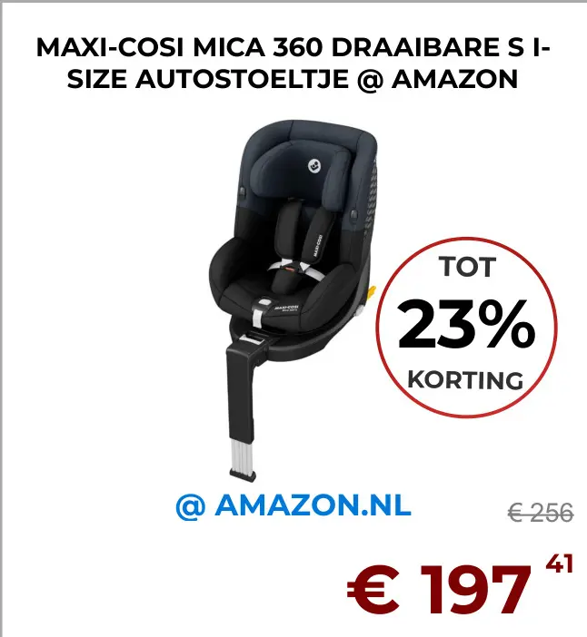 Aanbieding: Mica 360 draaibare s i-size autostoeltje
