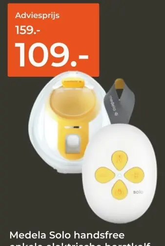 Aanbieding: Medela Solo handsfree enkele elektrische bors