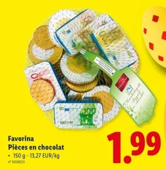 Offre: Pièces en chocolat