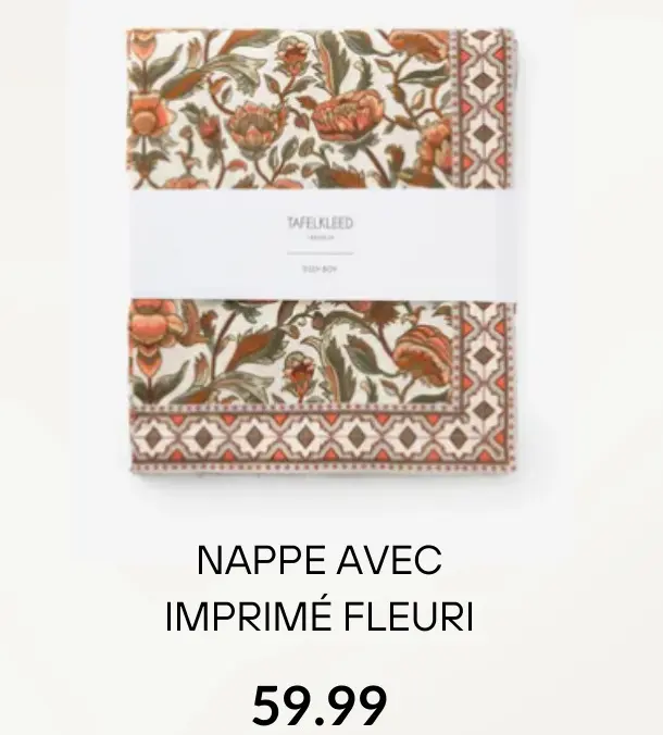 Offre: Nappe avec imprimé fleuri
