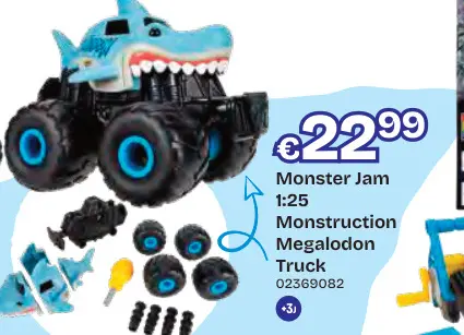Promotie: Monster Jam 1:25 Monstruction Megalodon Truck