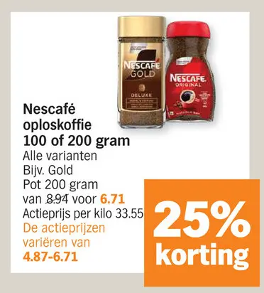 Promotie: Oploskoffie