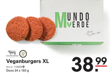 Aanbieding: Veganburgers XL