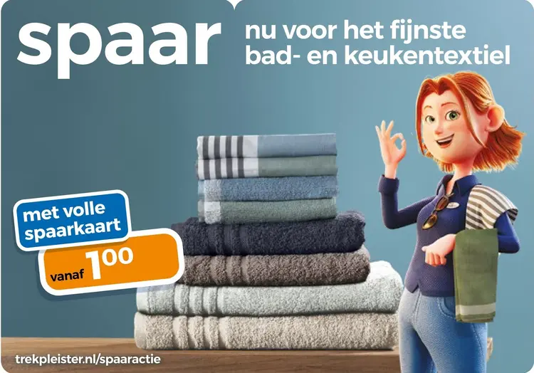 Aanbieding: Bad- en keukentextiel