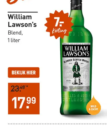 Aanbieding: William Lawson's 100CL