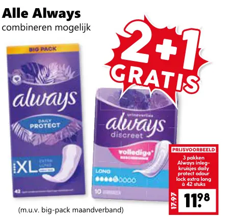 Aanbieding: Alle Always