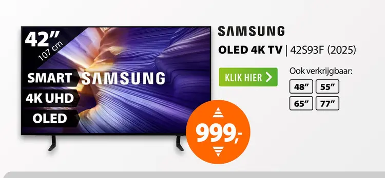 Aanbieding: Samsung OLED 4K 42S93F (2025)