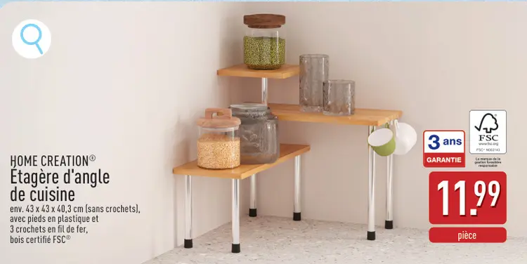 Offre: Étagère d'angle de cuisine