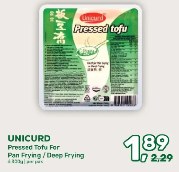 Aanbieding: Pressed Tofu For Pan Frying / Deep Frying