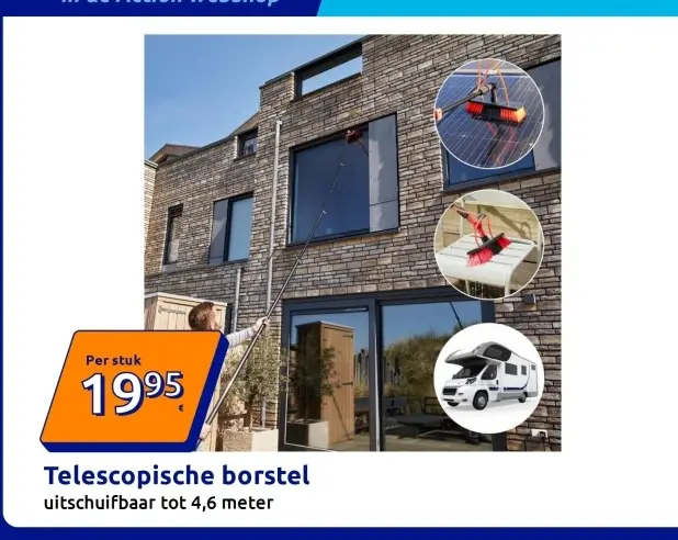 Promotie: Telescopische borstel