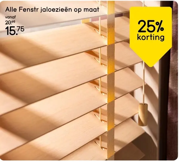 Aanbieding: Alle Fenstr jaloezieën op maat