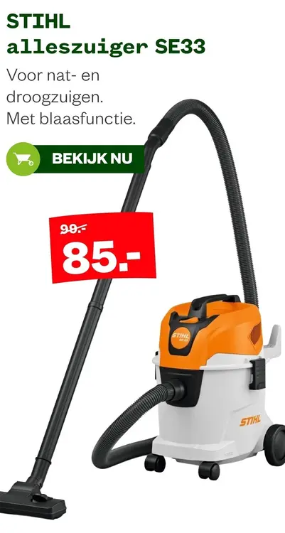 Aanbieding: alleszuiger SE33