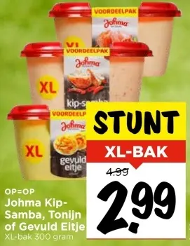 Aanbieding: Johma Kip-Samba, Tonijn of Gevuld Eitje