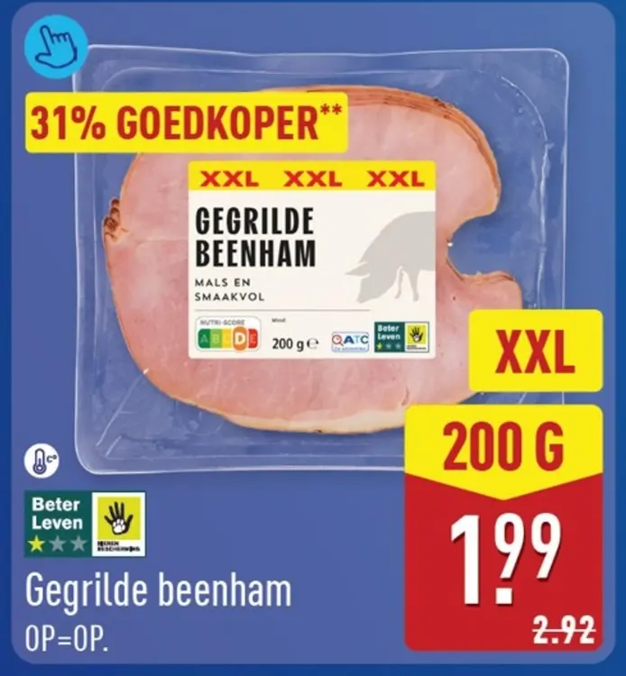 Aanbieding: Gegrilde beenham