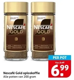 Aanbieding: Nescafé Gold oploskoffie