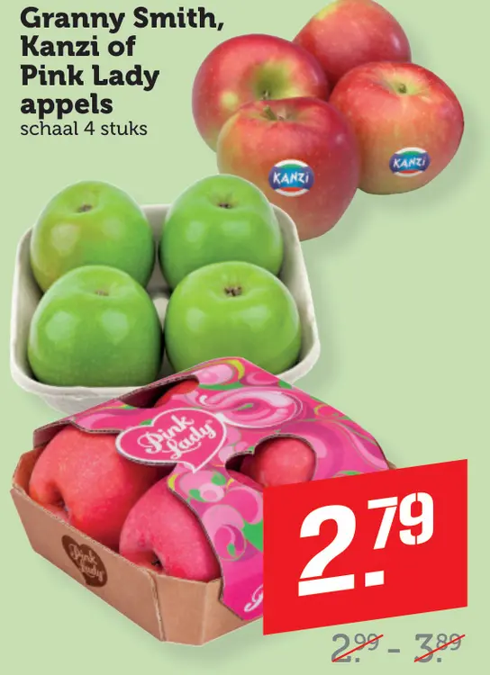 Aanbieding: Granny Smith, Kanzi of Pink Lady appels