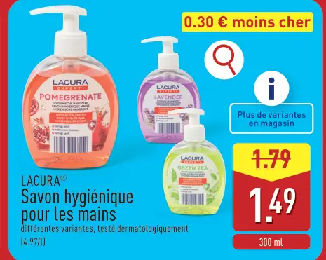 Offre: Savon hygiénique pour les mains