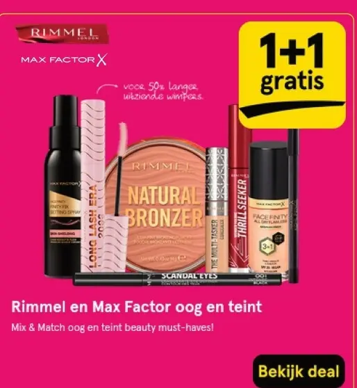 Aanbieding: Rimmel en Max Factor oog en teint