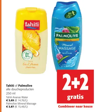 Aanbieding: Tahiti of Palmolive