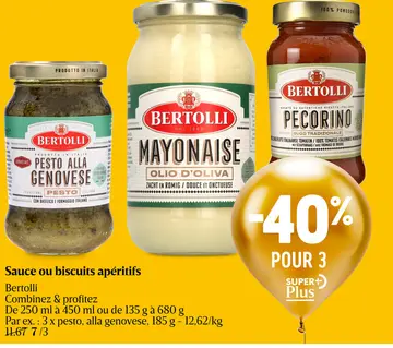 Offre: Sauce ou biscuits apéritifs